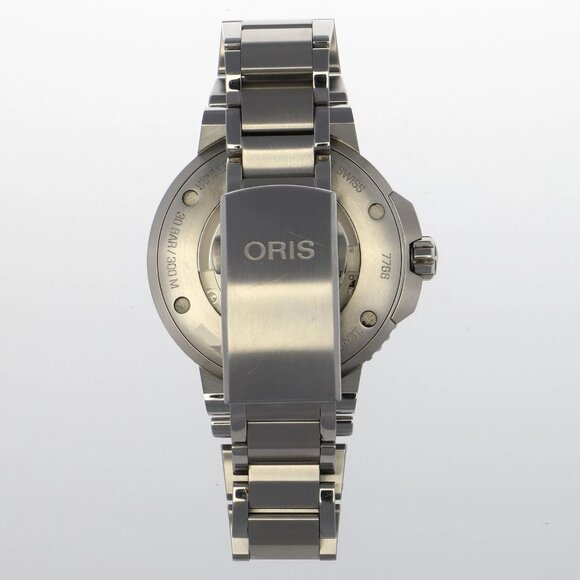 ORIS 01 733 7766 Aquis date Navy SS AT - Picture 7 of 9